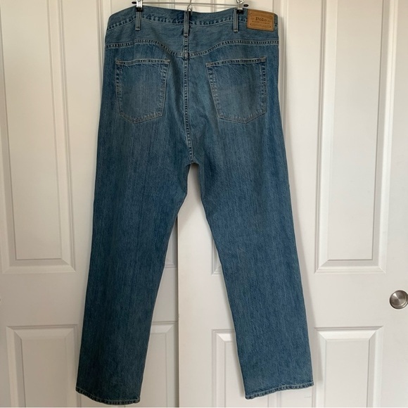 Polo Ralph Lauren Jeans Mens 42x32 Hampton Relaxed Straight Denim Pants - Picture 4 of 16